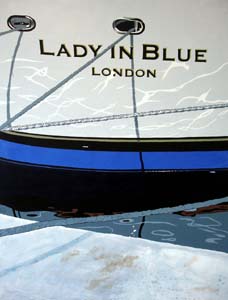Titel: Lady in Blue, Kunstenaar: Dumont, Michel